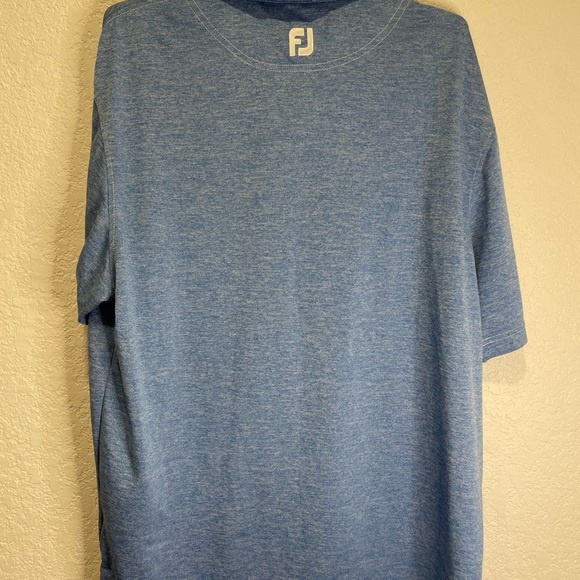 FOOTJOY Heather Blue Golf Polo Shirt Size large - Picture 5 of 5
